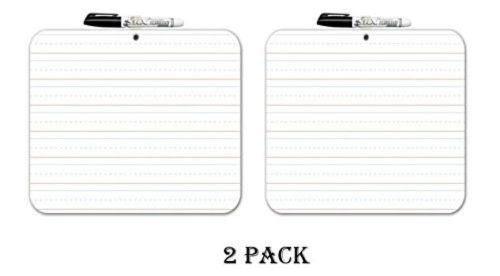 2 Pack Board Dudes Double Sided Dry Erase Lapboard, 9 X 12 Inches (11060-6) (...