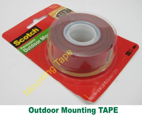 2 pcs Outdoor Mounting TAPE Permanent Holds up to 5lbs (1&#034; width) Scotch 3M 4011