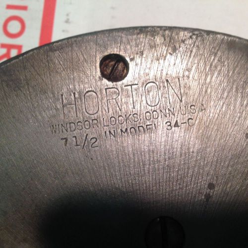 Horton 3 jaw chuck 7 1/2&#034; model 34-C