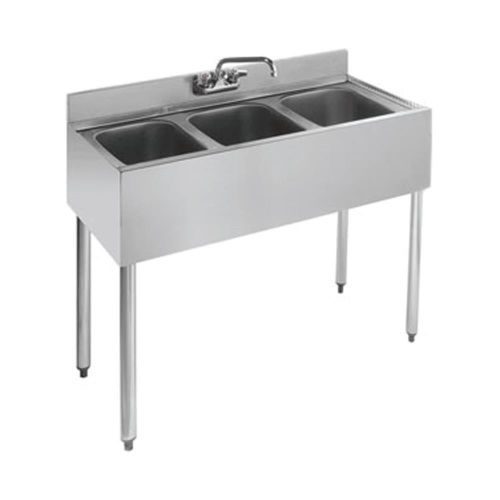 New krowne 21-33 - 2100 series 36&#034; three compartment bar sink for sale