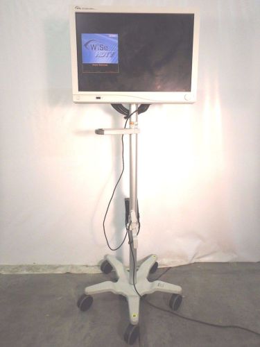 Stryker 26&#034; HDTV Wise Surgical Display w/ Power Adapter AVI Cable &amp; Roll Stand