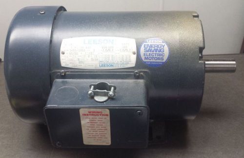 Leeson motor 120088.00 - 2 hp, 3450 rpm, 60/50hz, three phase c145t34fb3a for sale