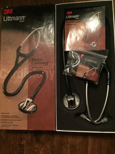 3m littmann master cardiology stethoscope hunter green 27inch for sale