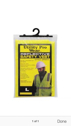 Mesh Safety Vest Large Safety Vests UPA472-YELLOW-L 1123WTK.2B