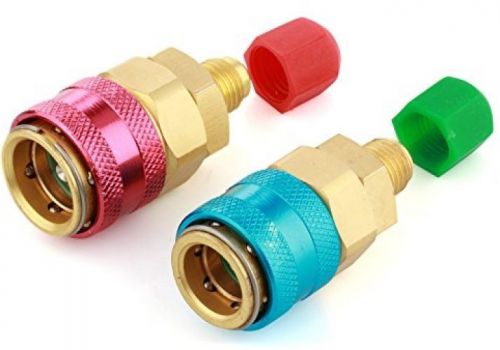 Flexzion ac r134a quick connectors system port adapters couplers low high set 2 for sale