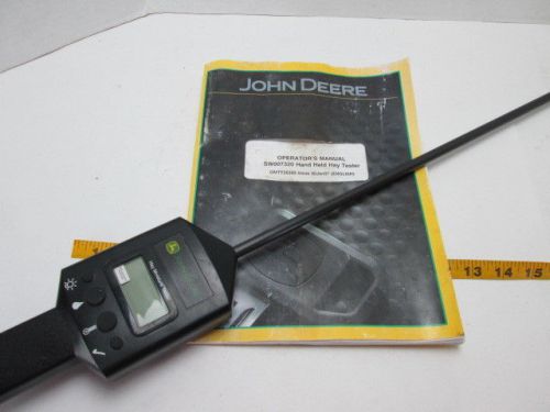John deere hay moisture tester w/clip &amp; manual feed 20&#034; probe portable meter s for sale