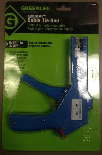 New greenlee- 45306- cable tie/ zip tie gun ( 5/64&#034; - 3/16&#034; ) for sale