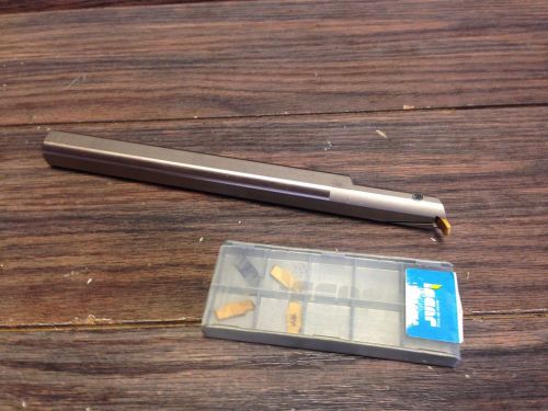 NICE ISCAR GHIUR 3/4 &#034; INDEXABLE GROOVING BORING BAR + INSERTS
