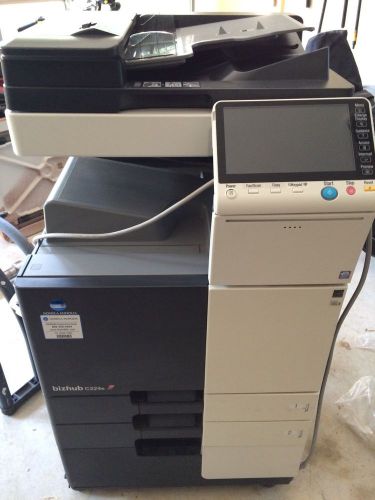 Konica Minolta Bizhub C224E w/ FS534 Color Copier Print Scan Fax 57K Meter - CT