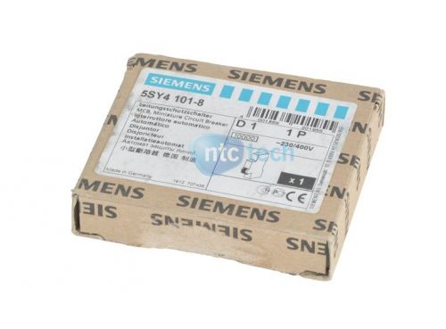 New Siemens Miniature Circuit Breaker, 5SY4 101-8