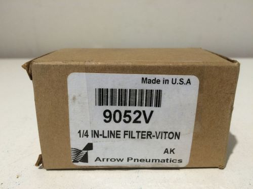 NIB Arrow Pneumatics 9052V 1/4&#034; Inline Viton Filter