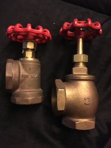 United brass angle valve 2&#034; 200 wog 125 wsp for sale
