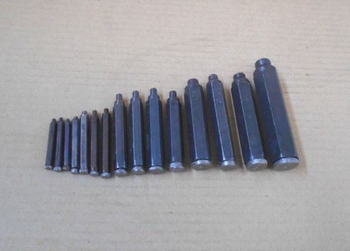AWESOME LOT OF 15 HEIMANN MFG CO TRANSFER SCREWS most are new 4/40 to 5/8&#034; 11