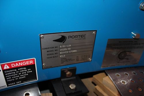 Portec Power Curve 30 Degree Belt Curve Conveyor 204483-370228, 48C39 F30