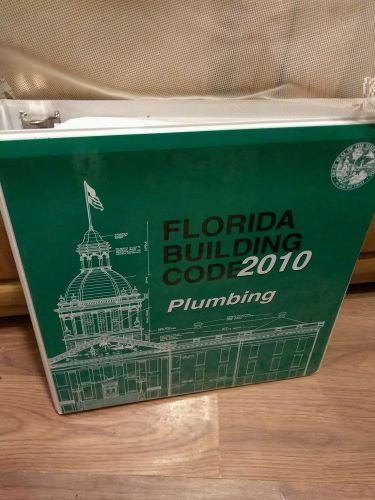 Florida Building Code 2010 PLUMBING binder