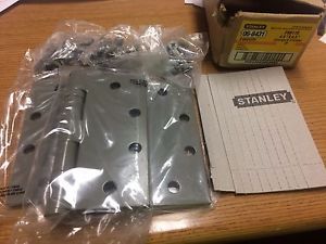 3 stanley ball bearing primed steel hinges 4-1/2 x 4-1/2 fbb179 / 06-8431 for sale