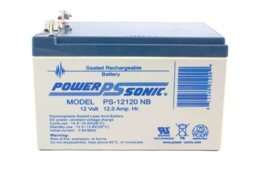 New Power Sonic 12V 12AH Sealed Lead-Acid Battery NB Terminal