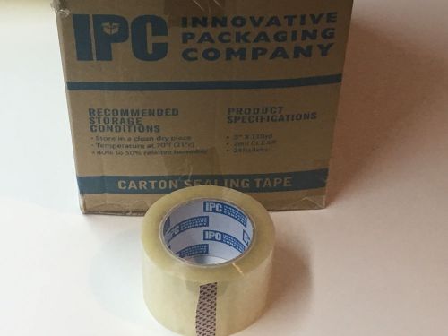 144 ROLLS 4 cases ACRYLIC BOX CARTON SEALING TAPE 2 mil  2&#034; x110 yard(330 ft)!!