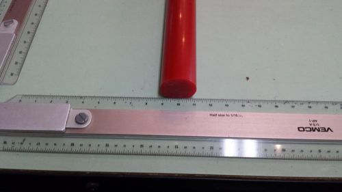 1-1/8&#034; DIA. X 18&#034; LONG URETHANE / POLYURETHANE 90 A RED ROD P/N 11639