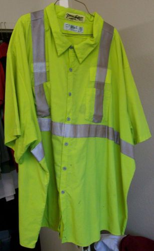 Reflective Safety Shirts Size 8XL Lime Color Shirts Short Sleeve 4 Only