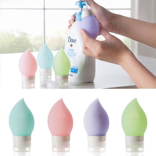 Mini Silicone Refillable Portable Traveler Packing Bottle Press Shampoo bottle