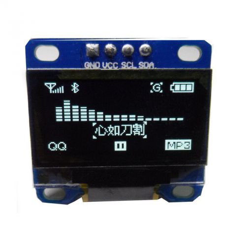 0.96&#034; I2C IIC SPI Seriel 128X64 White OLED LCD LED Display Module for Arduino