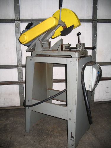 Kalamazoo 10&#034; abrasive wheel cut off chop saw &amp; stand 3 hp, 3 phase k10 for sale