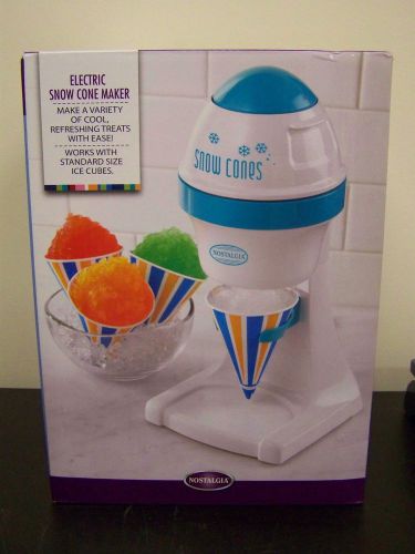 Nostalgia ism1000 electric shaved ice &amp; snow cone maker  nib for sale