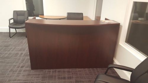 71&#034; OfficesToGo Reception Desk Shell (American Dark Cherry)