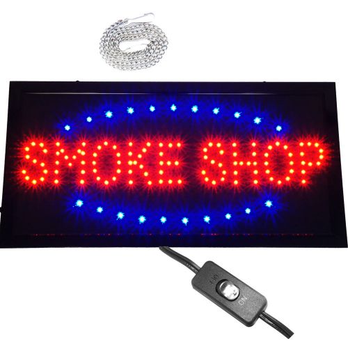 Bright Animated Smoke Store Tobacco Mart Head Shop Cig LED Open Sign 19x10&#034; neon