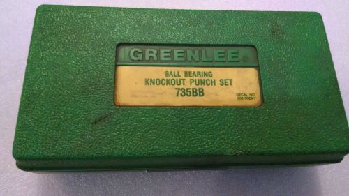 Greenlee conduit knockout punch set for sale