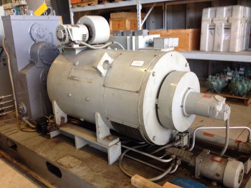 Westinghouse 200hp dc motor with controller, blower,tach and coupler