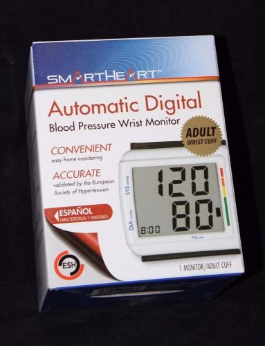 Smartheart Automatic Digital Blood Pressure Wrist Monitor Adult Model 01-540