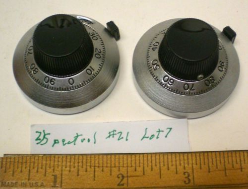 2 precision 10 turn indicating dials, spectrol # 21, lot 7, made in usa for sale