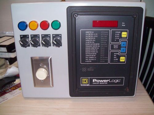 Square d power logic circuit monitor # cm-2350 with industrial locking hard case for sale