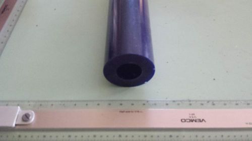 1-1/8&#034; id x 2-1/4&#034; od x 24&#034; long urethane / polyurethane 90 a dark blue tube for sale