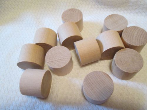 1-1/4 inch By 1 inch long round cut  dowels crafts unfinished