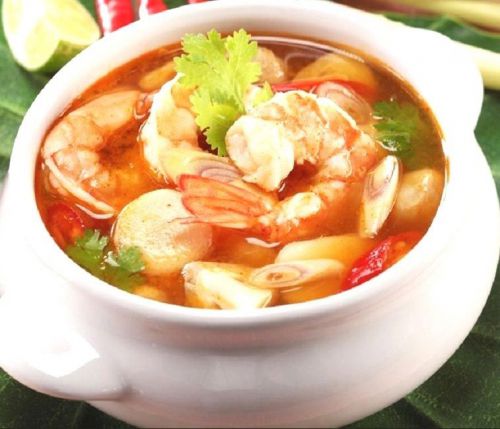 Thai Food Recipe Tom Yum Kung  shrimp Lemon Soup Taste Delicious Cuisine Menu #5