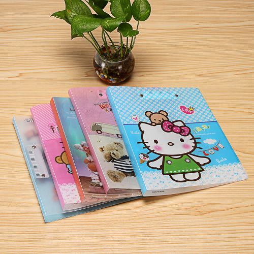 5pcs Cute Transparent Cartoon Animal A4 Creative  Folder File Stationery