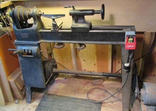 Antique greenfield tap &amp; die wood lathe - 1917 model - runs great for sale