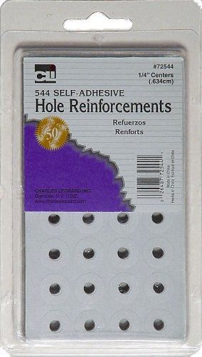 Charles Leonard Reinforcements - Hole - Self-Adhesive Labels - 544/Box, 72544