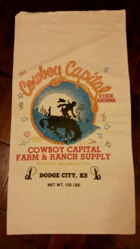 COWBOY CAPITAL FARM &amp; RANCH SUPPLY CLOTH SACK