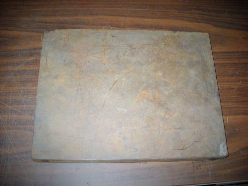 Surface plate cast iron machinist inspection surface plate bench top 40# 12X16X2