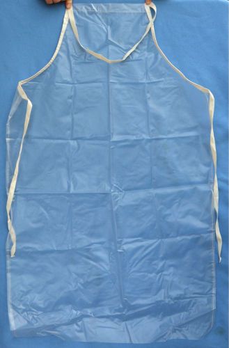 Clear Plastic Medical \ Science Lab Apron 41&#034; x 25&#034;