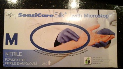Sensicare silk  case of  microstop powder &amp; latex-free  2500 exam glove  medium for sale
