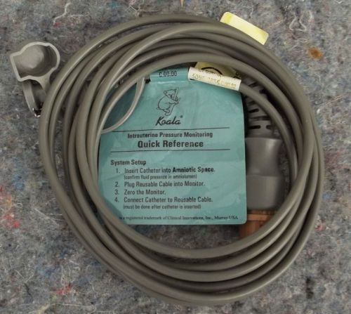 Philips koala intrauterine pressure monitoring cable lot of 3 for sale