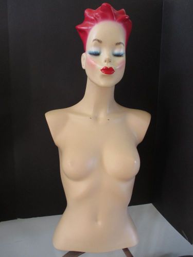Lady Lulu Mannequin Torso Female Dress Form Redhead Fiberglass Woman Store Model