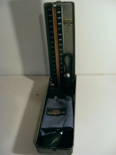 Vintage portable  blood pressure cuff baumanometer for sale