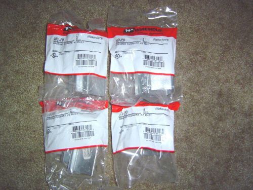 4 Bags Of 5 WIREMOLD WALKERDUCT 203UFD OPENING ENCLOSURE #2 DUCT