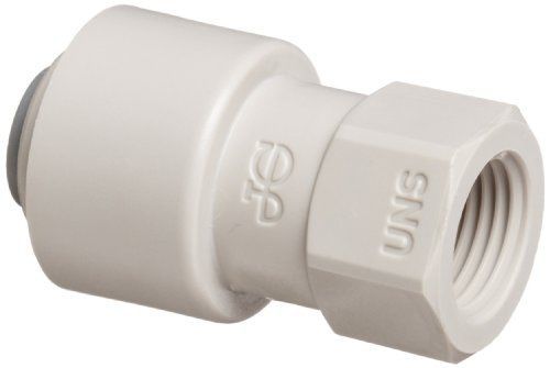John guest acetal copolymer tube fitting, tap adaptor, 1/4&#034; tube od x 7/16&#034;-24 for sale